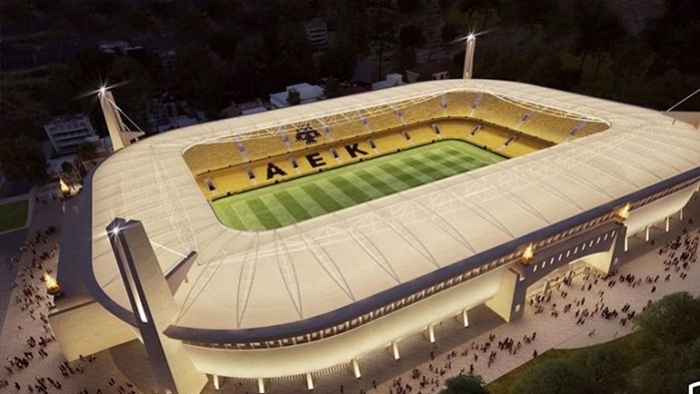 'Aghia Sophia' AEK FC Yeni Stadyum Binası Başlıyor (video)