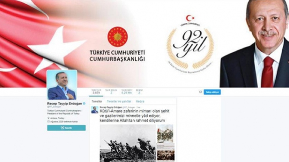 Cumhurbaşkanı Erdoğan'dan 19.16'da Kut'ül Amare mesajı