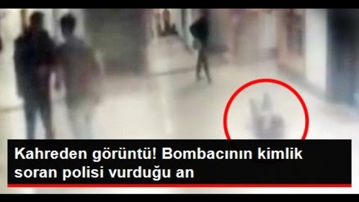 Havalimanındaki Saldırıda Teröristin Kimlik Soran Polisi Vurduğu An Kamerada