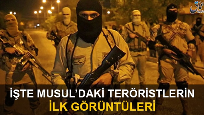 Musul'daki IŞİD'li teröristlerin görüntüleri yayınlandı