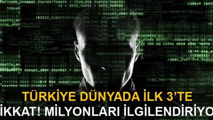 Türkiye dünyada zararlı yazılıma en çok maruz kalan üçüncü ülke