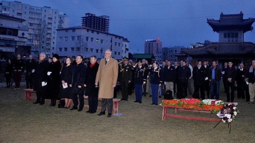 Moğolistanda Anzak Günü için tören