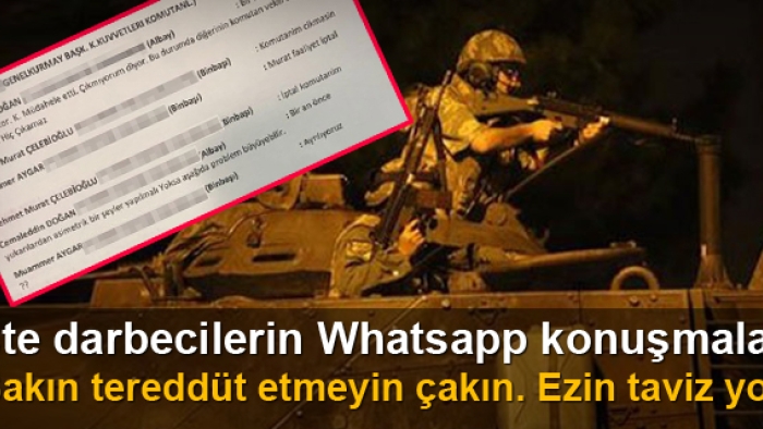 Darbecilerin Whatsapp konuşmalarının tam dökümü ortaya çıktı