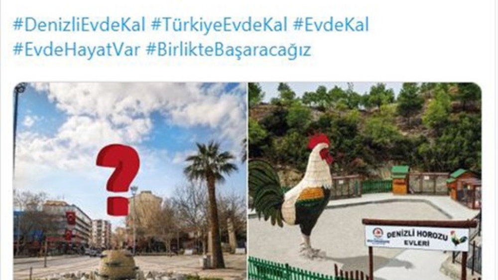 Denizli Büyükşehir'den sıra dışı #Evdekal çağrısı