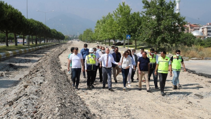 Denizli Büyükşehir'den örnek bir bulvar daha