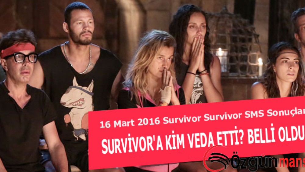 Survivor 16 Mart Çarşamba Eleme Gecesi SMS Sonuçları