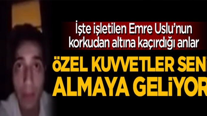 Emre Uslu'yu böyle işlettiler!