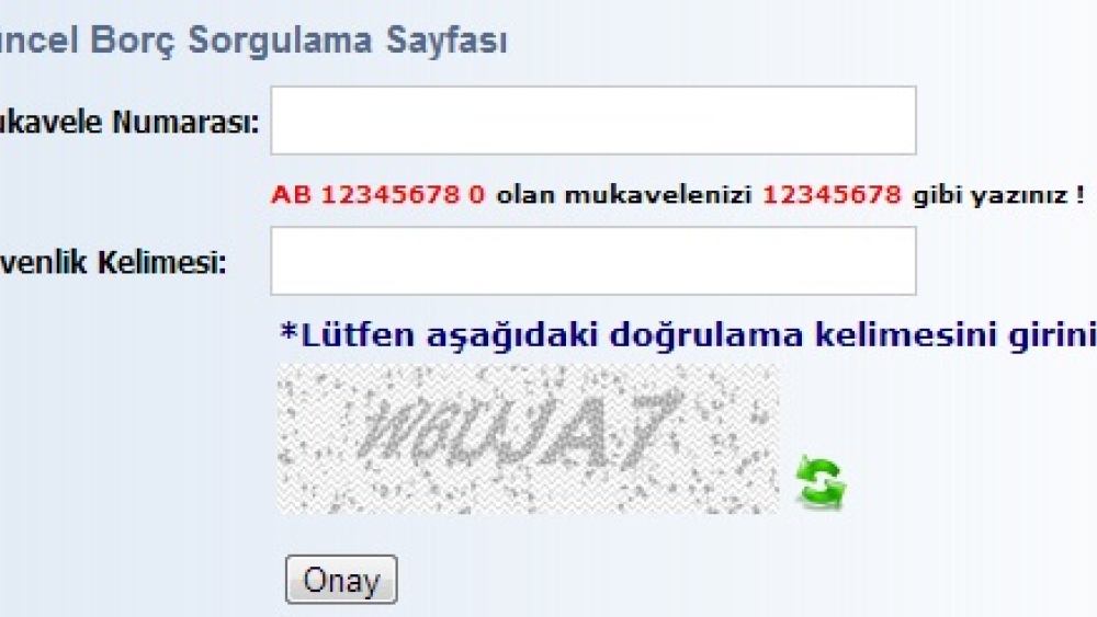 İski Borç Sorgulama