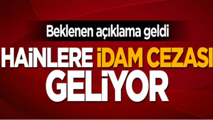 Müezzinoğlu açıkladı: Darbecilere idam cezası getirebiliriz