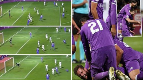 Real Madridli Nacho Gonzalez yılın golünü attı!