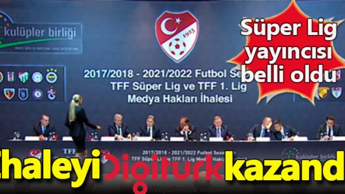 Süper Lig yayın ihalesini Digiturk kazandı