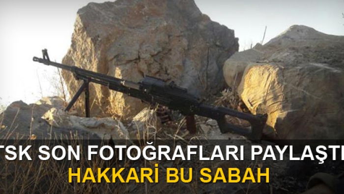 TSK'dan Hakkari'de ki operasyon fotoprafları